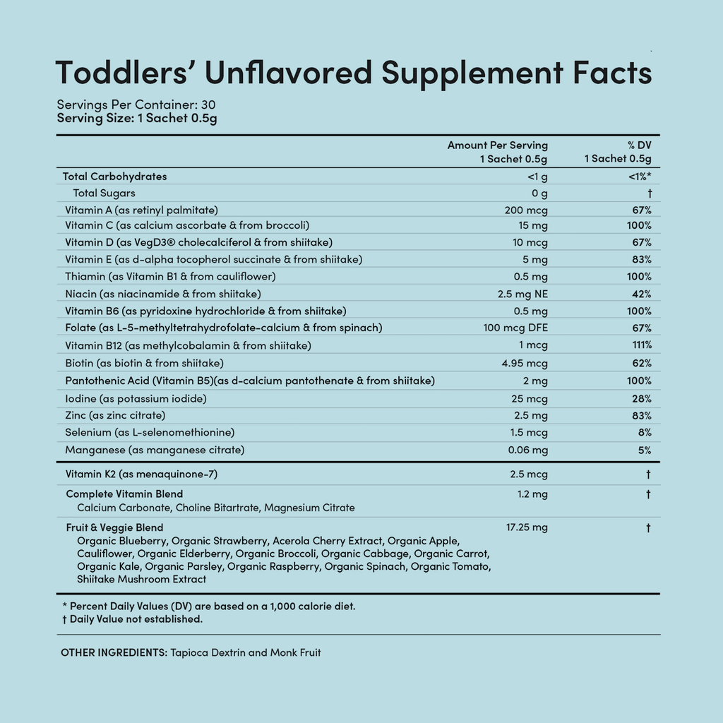 Toddlers' Essential Unflavored Multivitamin